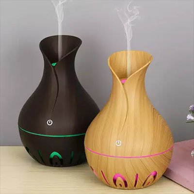 Humidificateur Diffuseur d’Arôme Ultrasonique LED avec Port USB